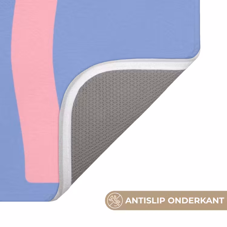 Badmat - Chill - Roze - Blauw - Golvend — 3