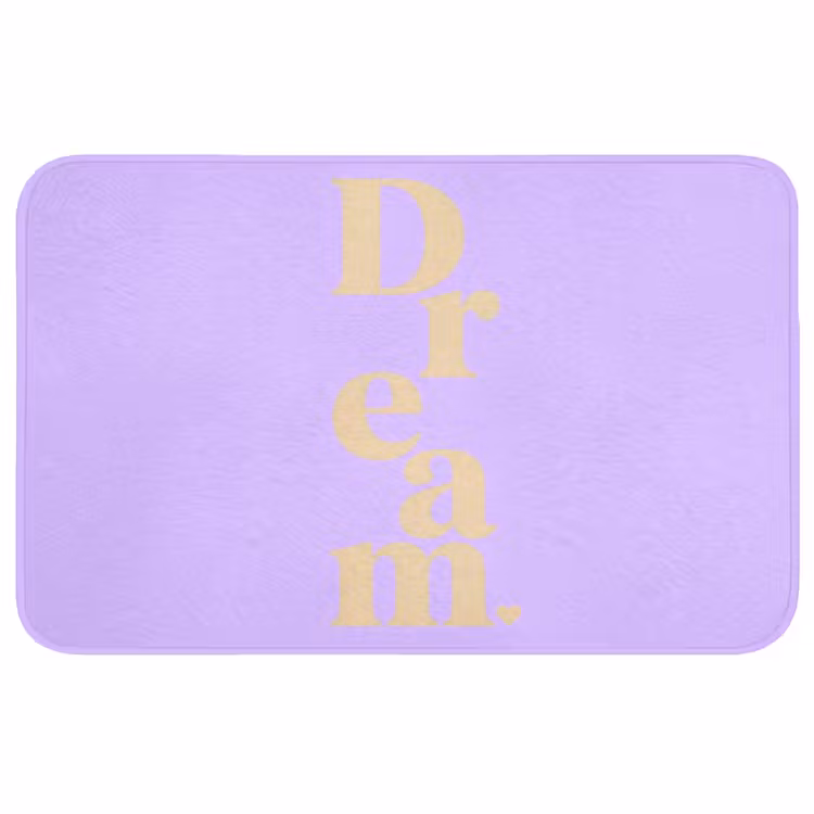 Badmat - Dream - Paars - Typografisch — 1