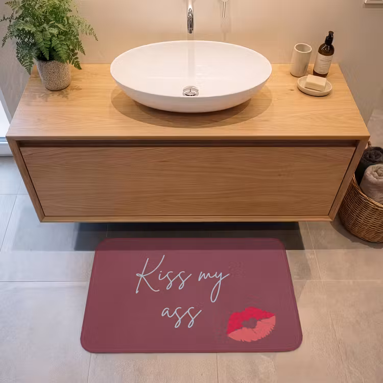 Badmat - Kiss my ass - Lip - Bordeaux — 2