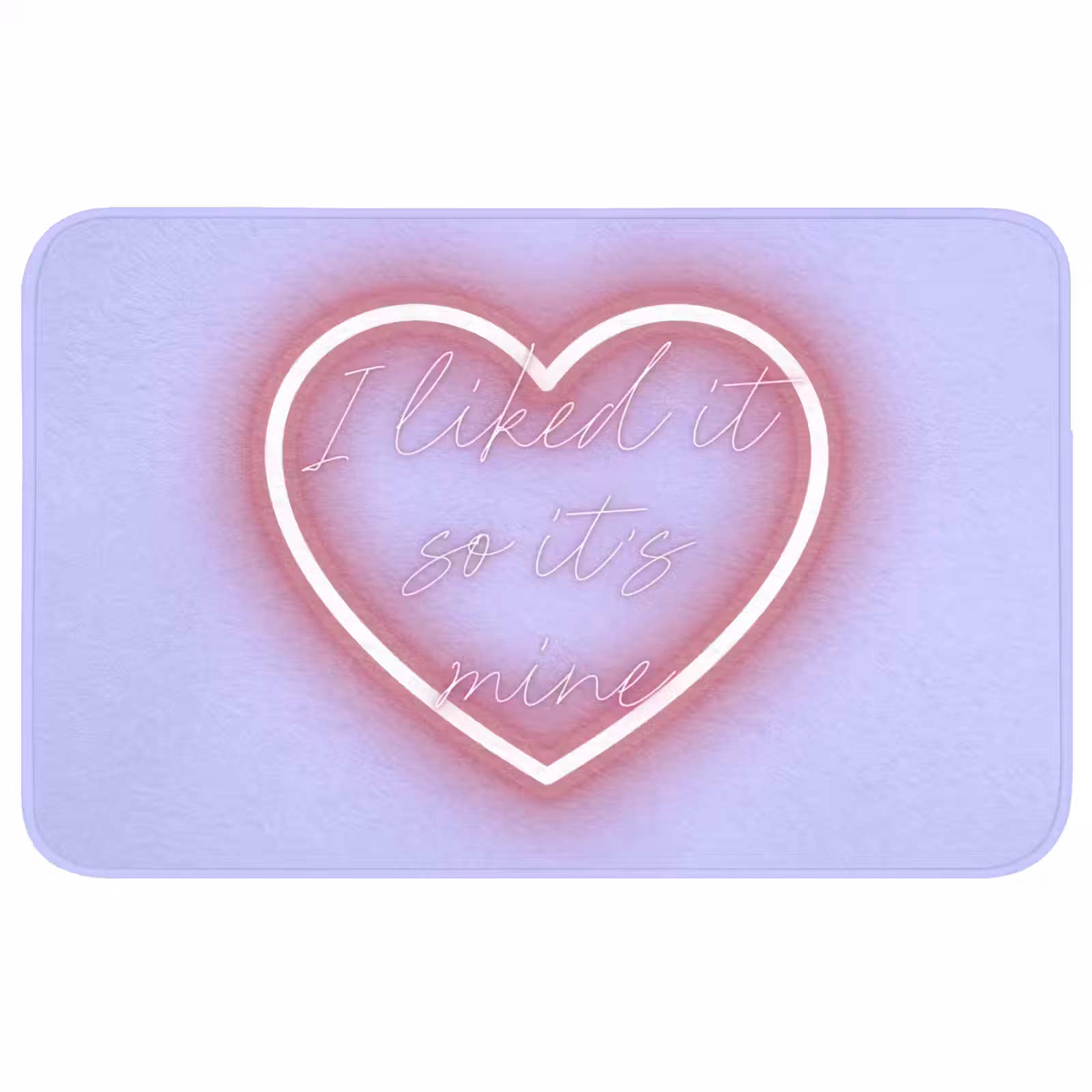 Badmat - I liked it so it's mine - Neon hart - Paars — 1