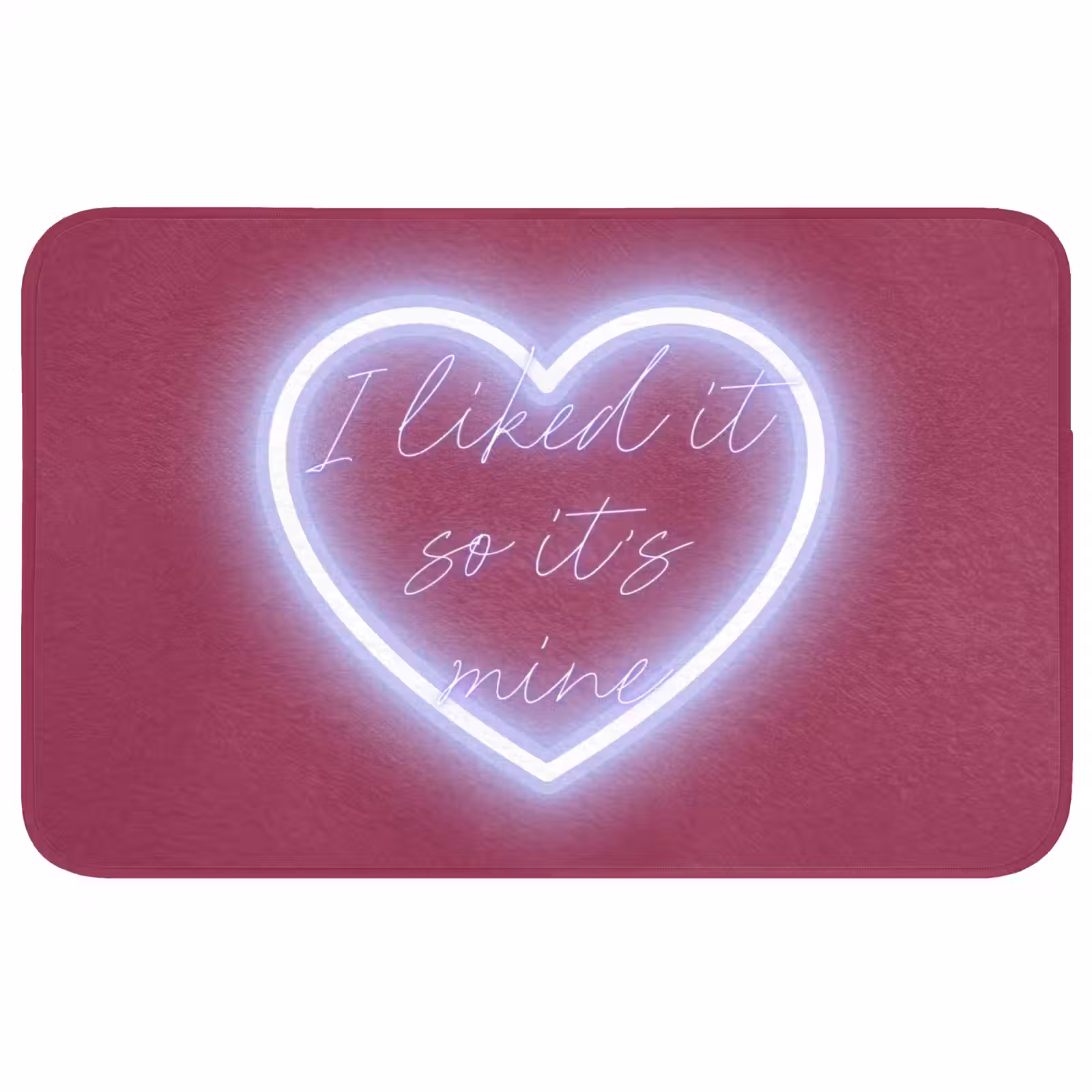 Badmat - I liked it so it's mine - Neon hart - Roze — 1