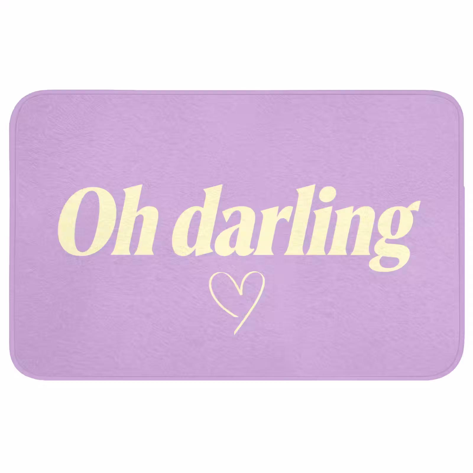 Badmat - Oh darling - Hart - Paars — 1