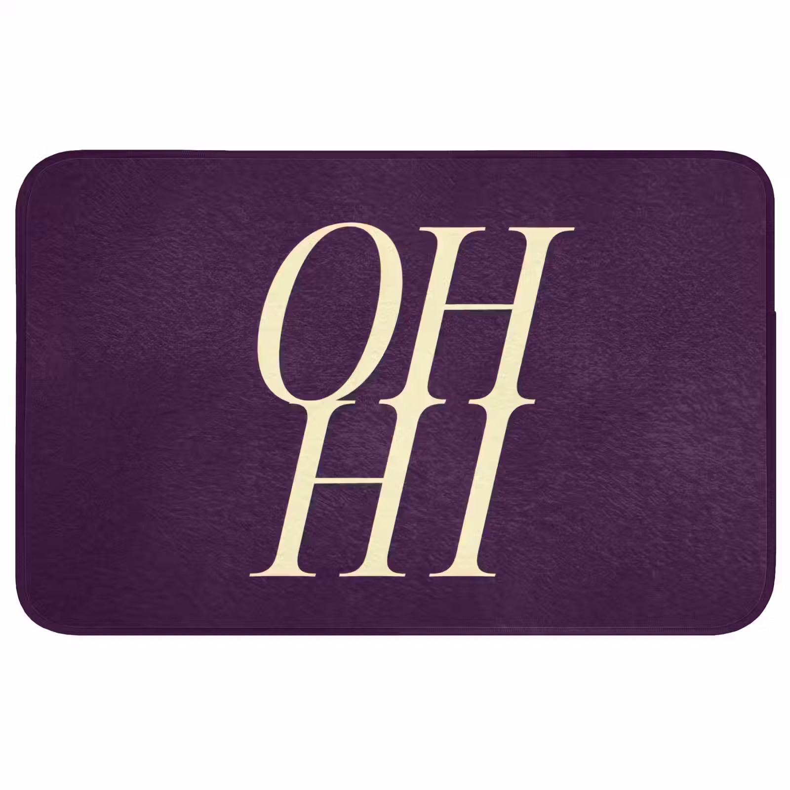 Badmat - Oh hi - Paars - Minimalistisch — 1