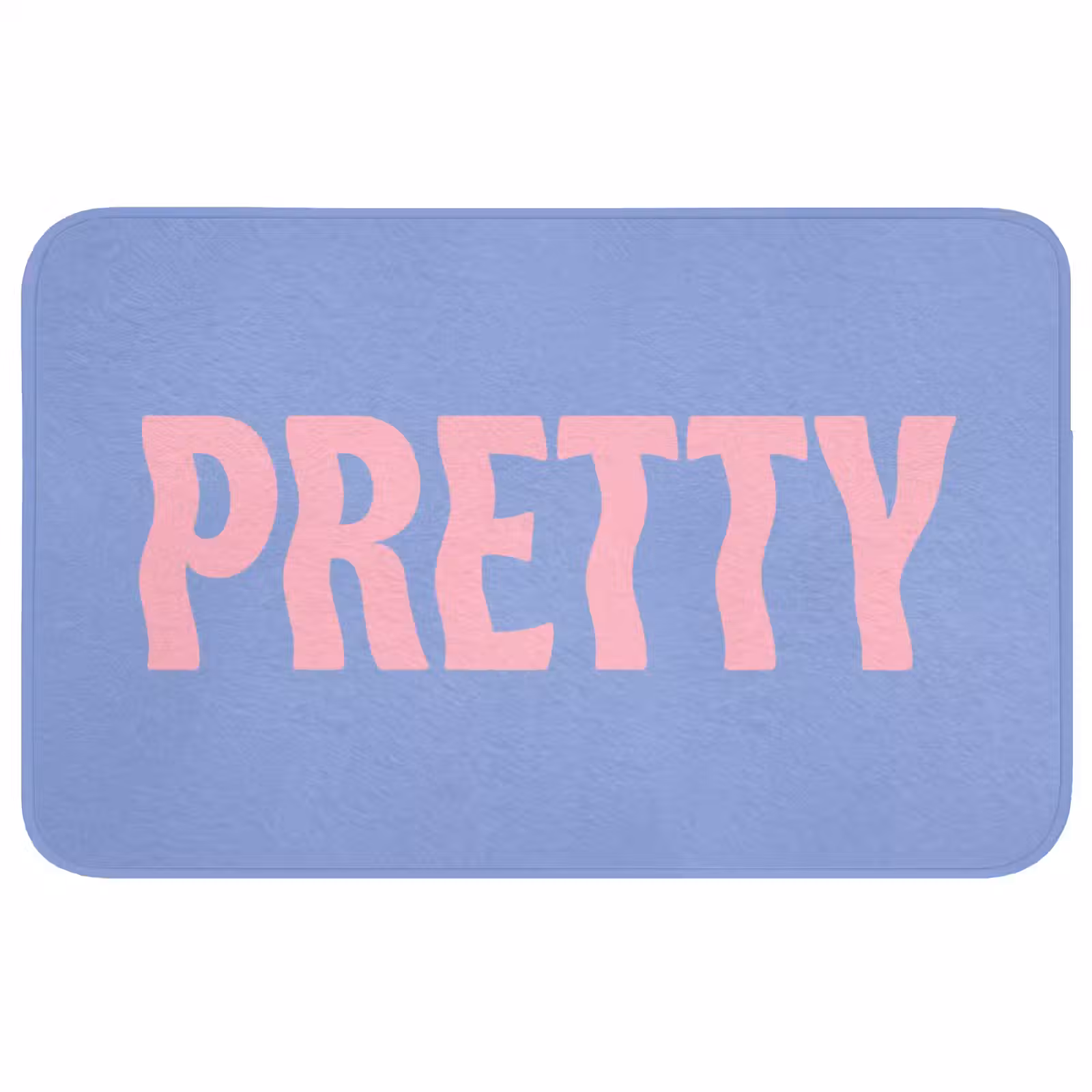 Badmat - Pretty - Roze - Blauw - Golvend — 1