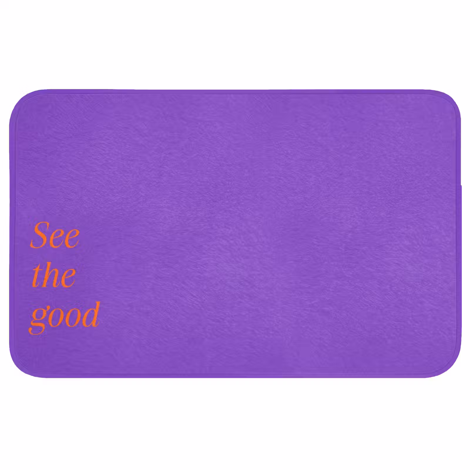 Badmat - See the good - Oranje - Paars — 1