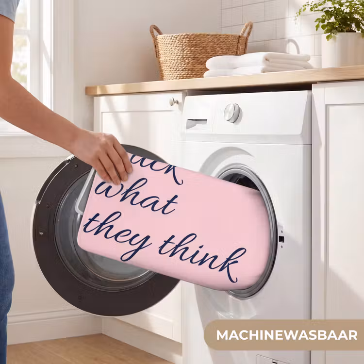 Badmat - Fuck what they think - Roze - Minimalistisch — 7