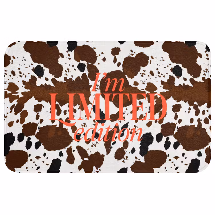 Badmat - Koeienprint - Limited edition - Rood — 1