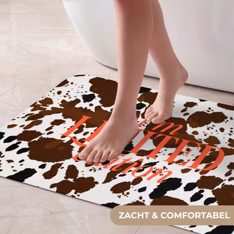 Badmat - Koeienprint - Limited edition - Rood — 5