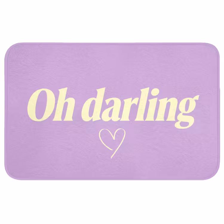 Badmat - Oh darling - Hart - Paars — 1