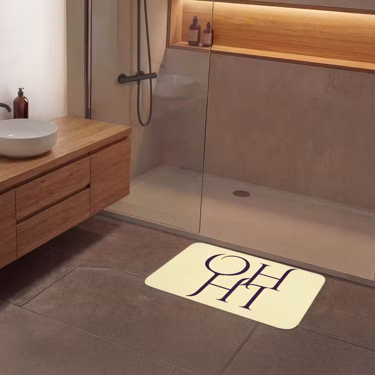 Badmat - Oh hi - Geel - Monogram — 6