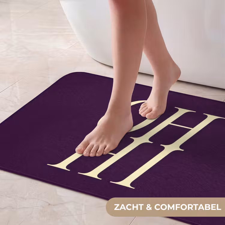Badmat - Oh hi - Paars - Minimalistisch — 5