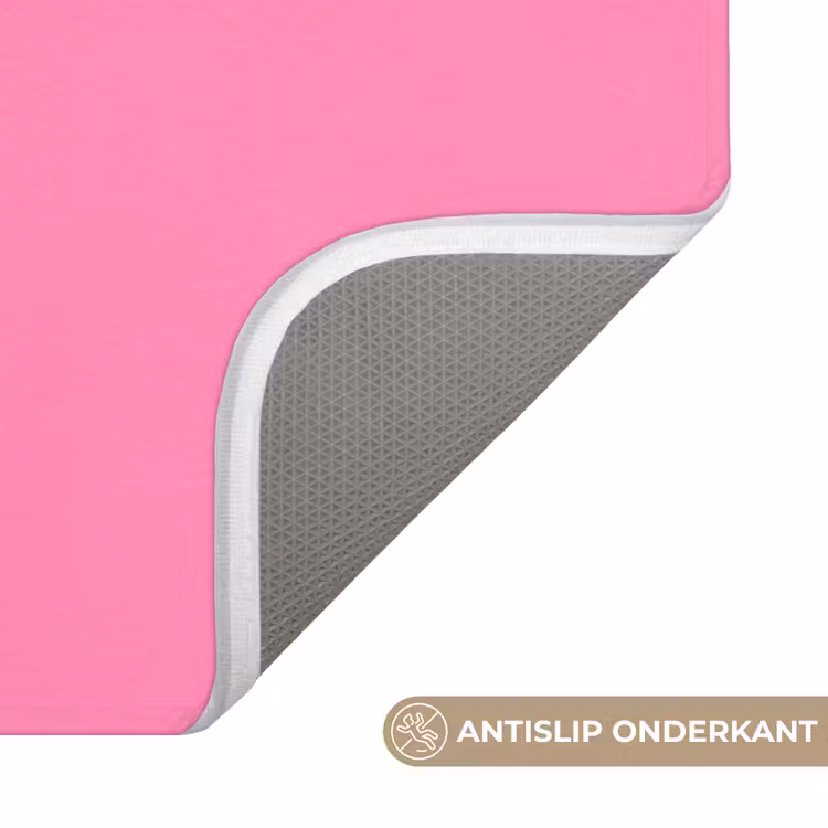 Badmat - Roze - Groene bonjour - Organisch — 3