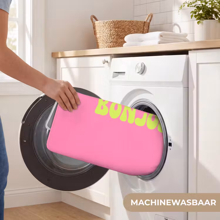 Badmat - Roze - Groene bonjour - Organisch — 7