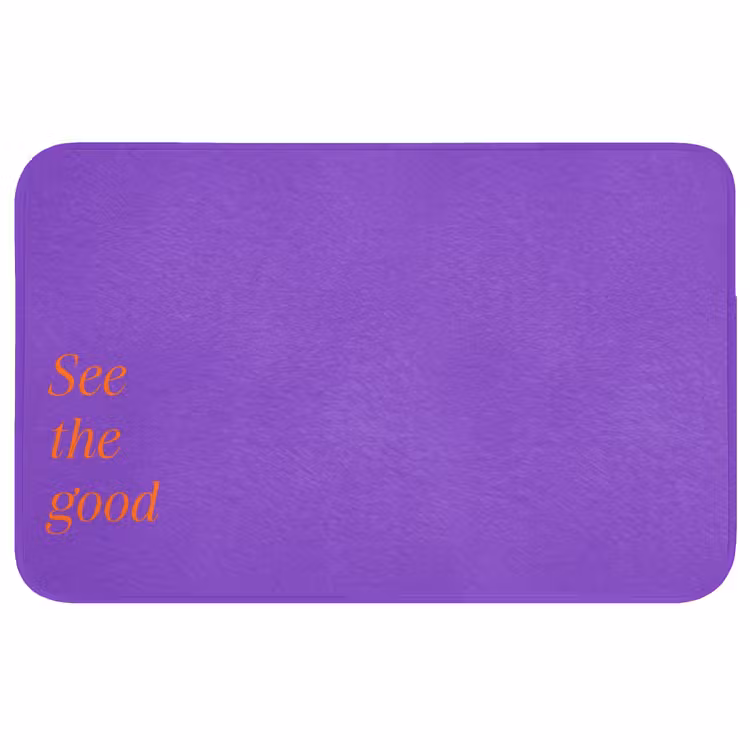Badmat - See the good - Oranje - Paars — 1