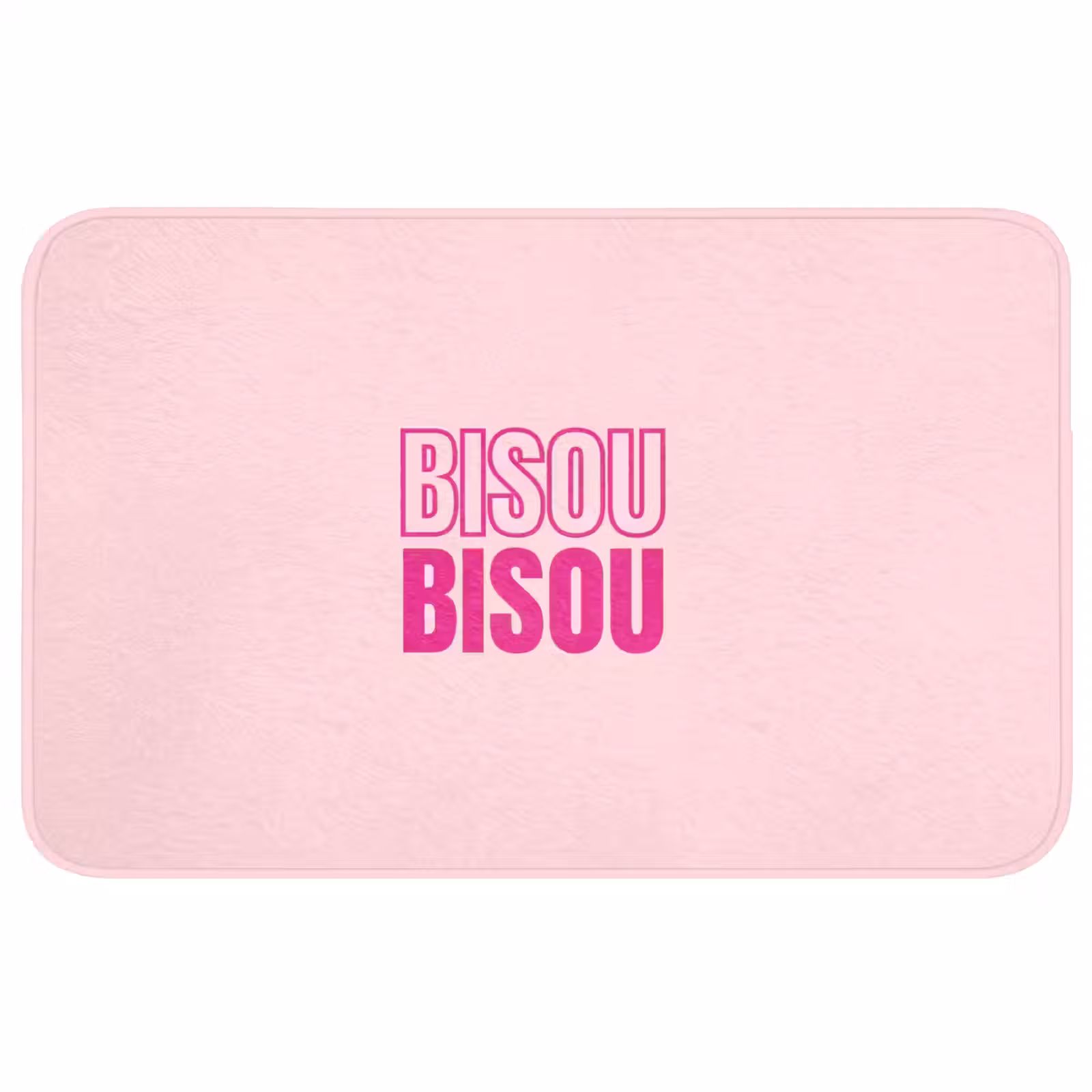 Badmat - Bisou - Roze - Minimalistisch — 1