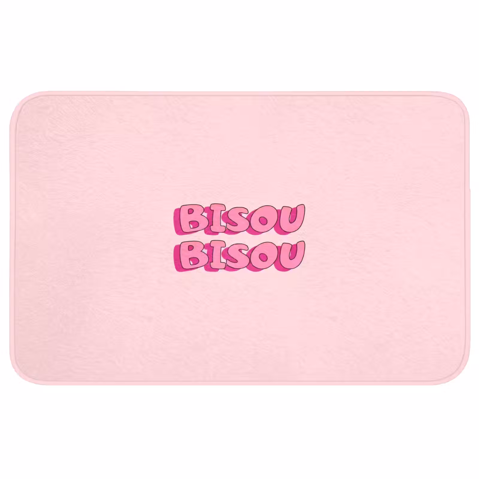 Badmat - Bisou - Roze - Schaduw — 1