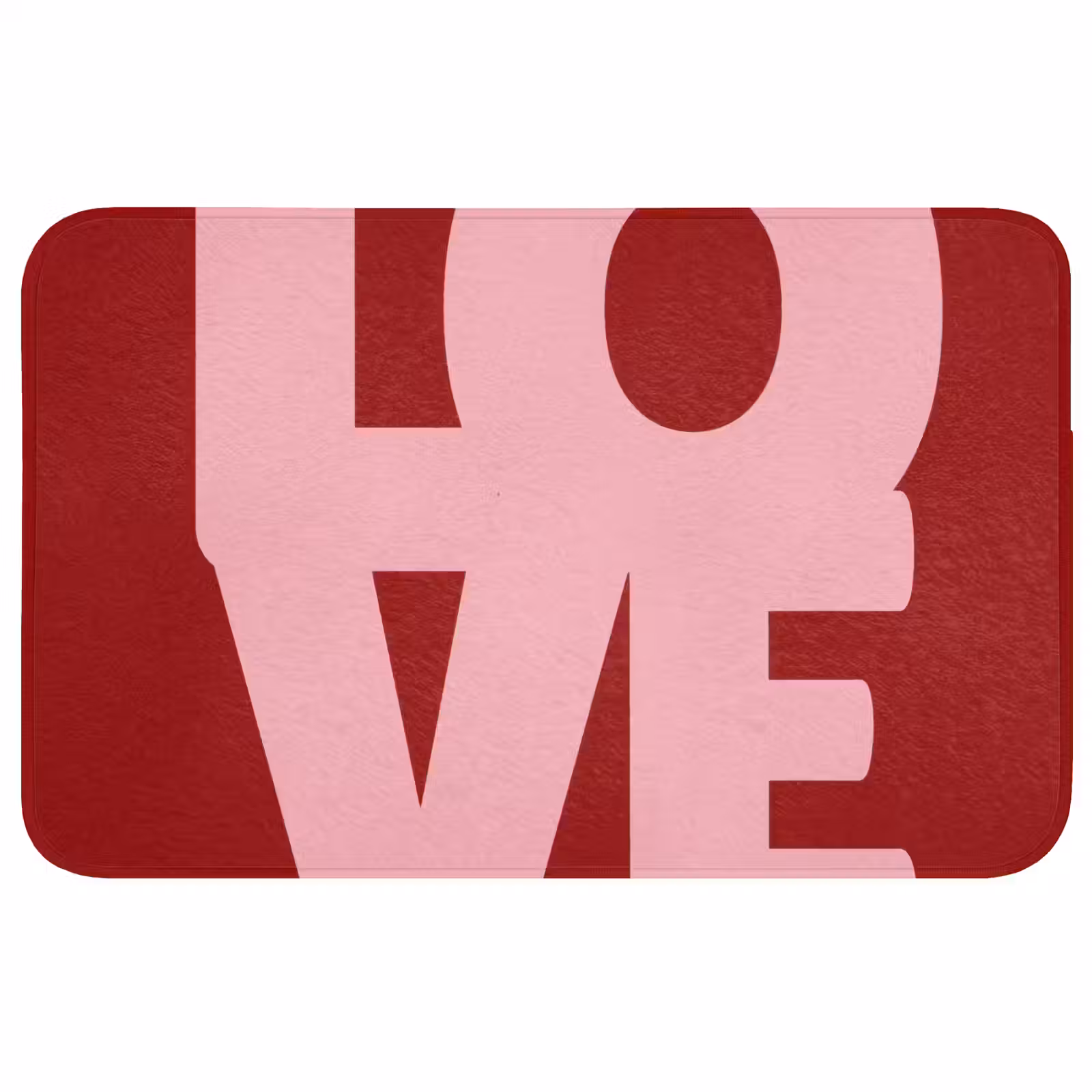 Badmat - Love - Rood - Blokletters — 1