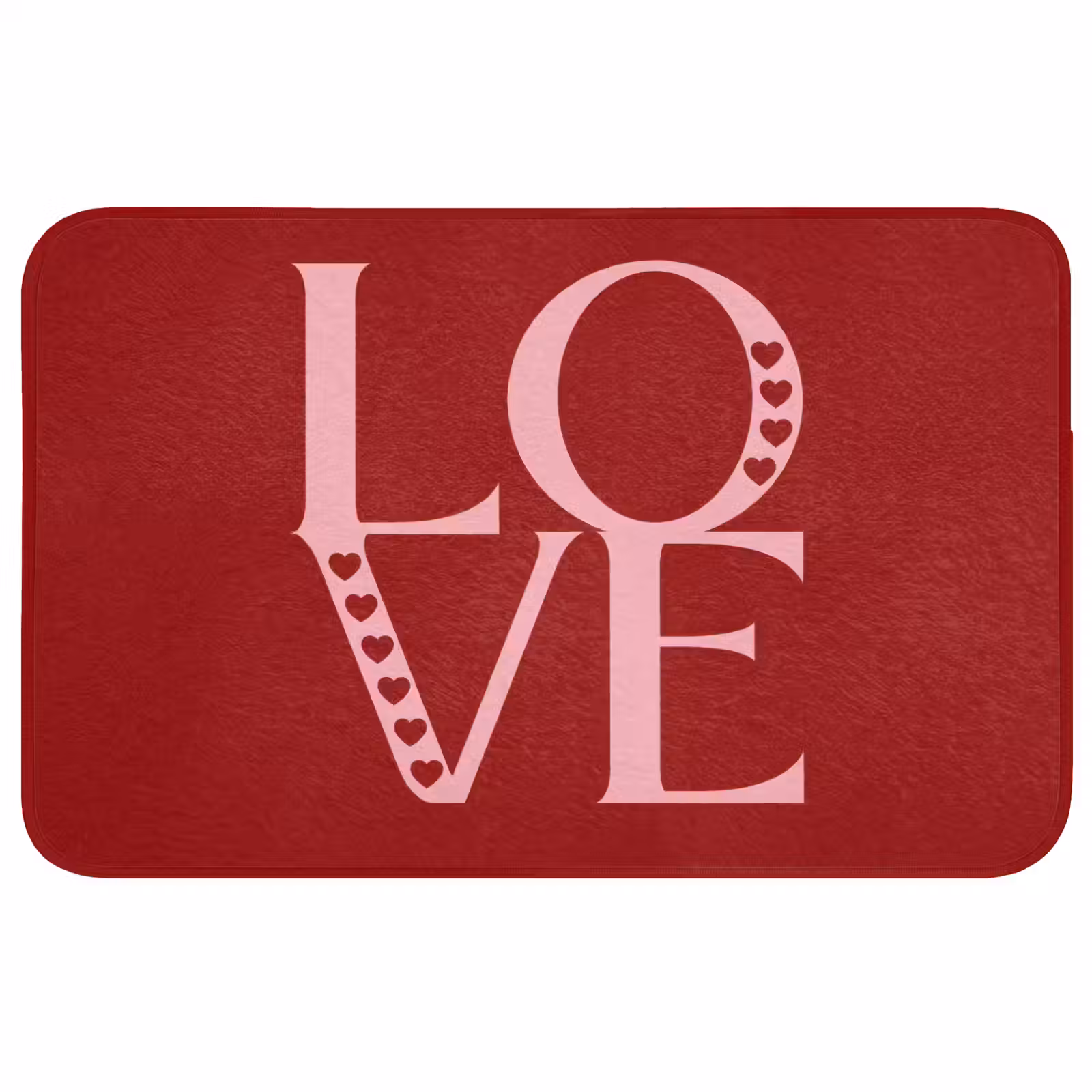 Badmat - Love - Rood - Hatjes — 1