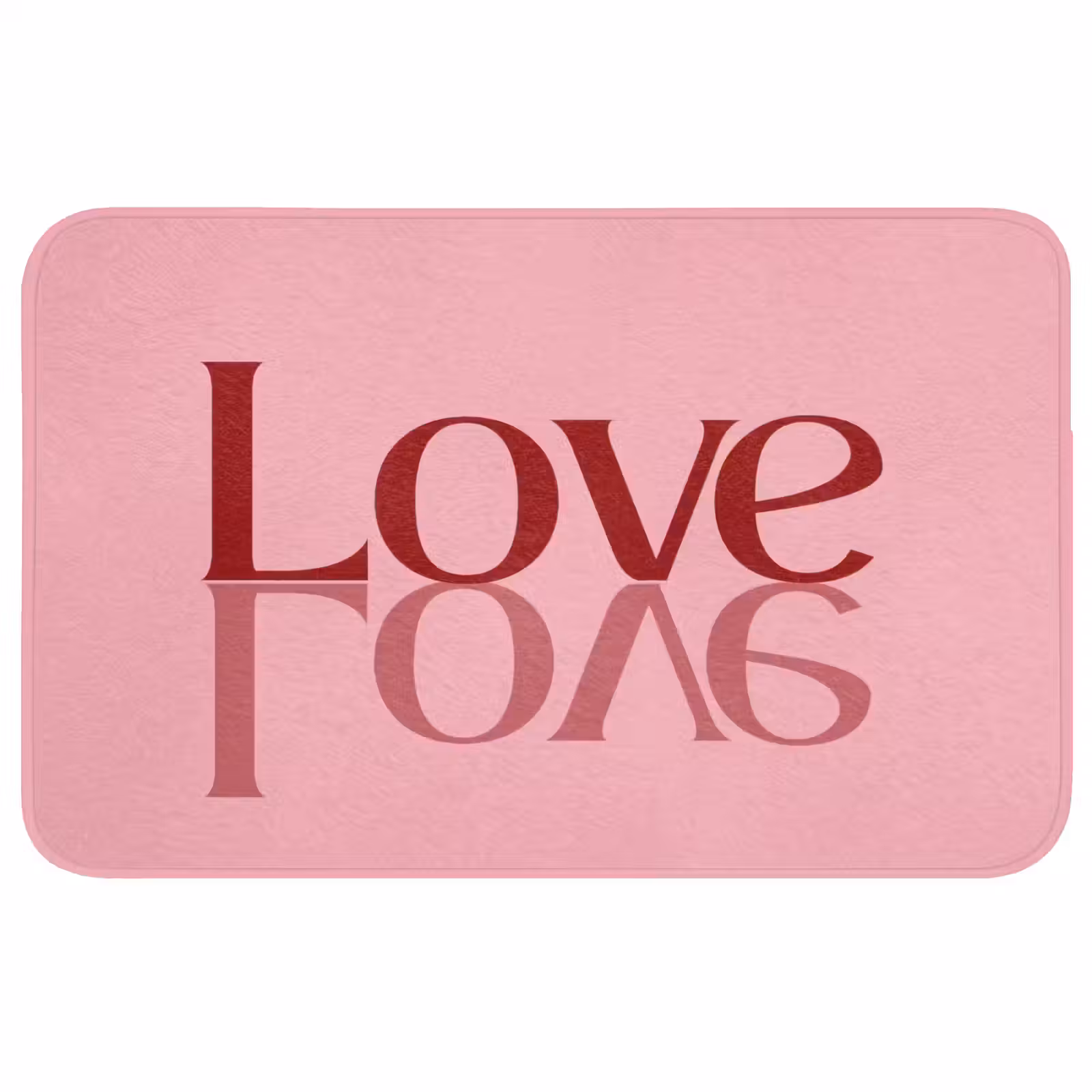 Badmat - Love - Roze - Spiegeling — 1