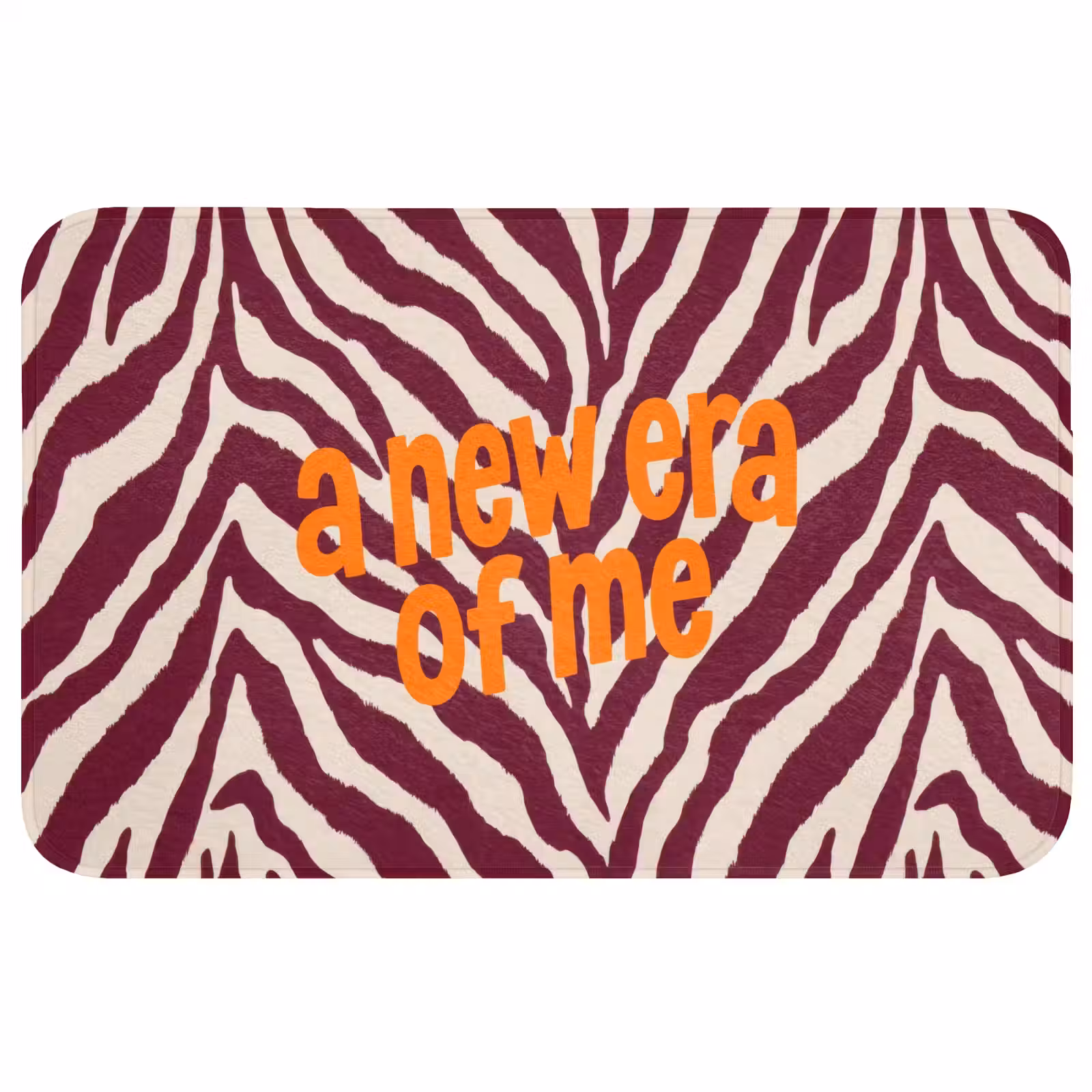 Badmat - New era - Bordeaux - Zebraprint — 1