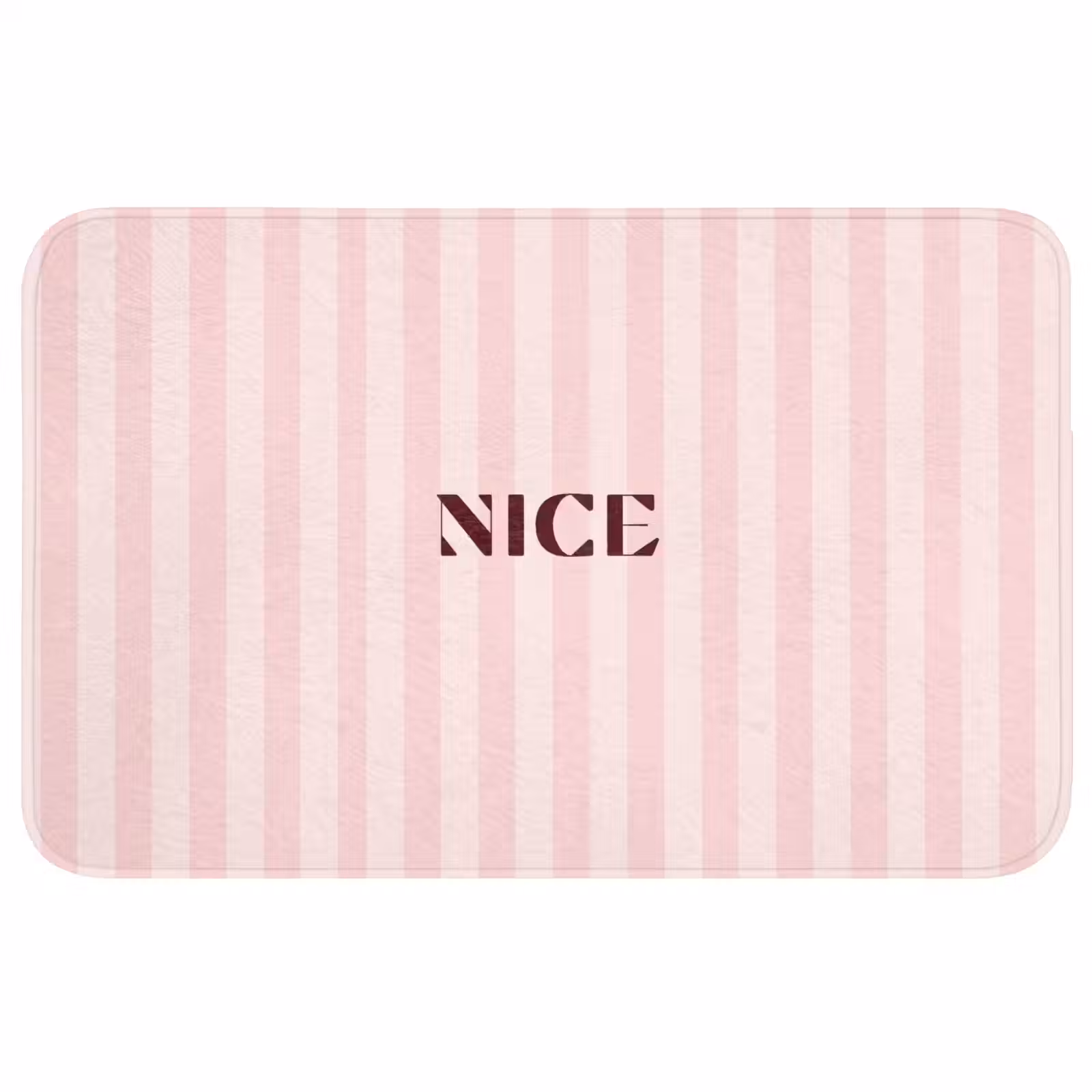 Badmat - Nice - Strepen - Roze — 1