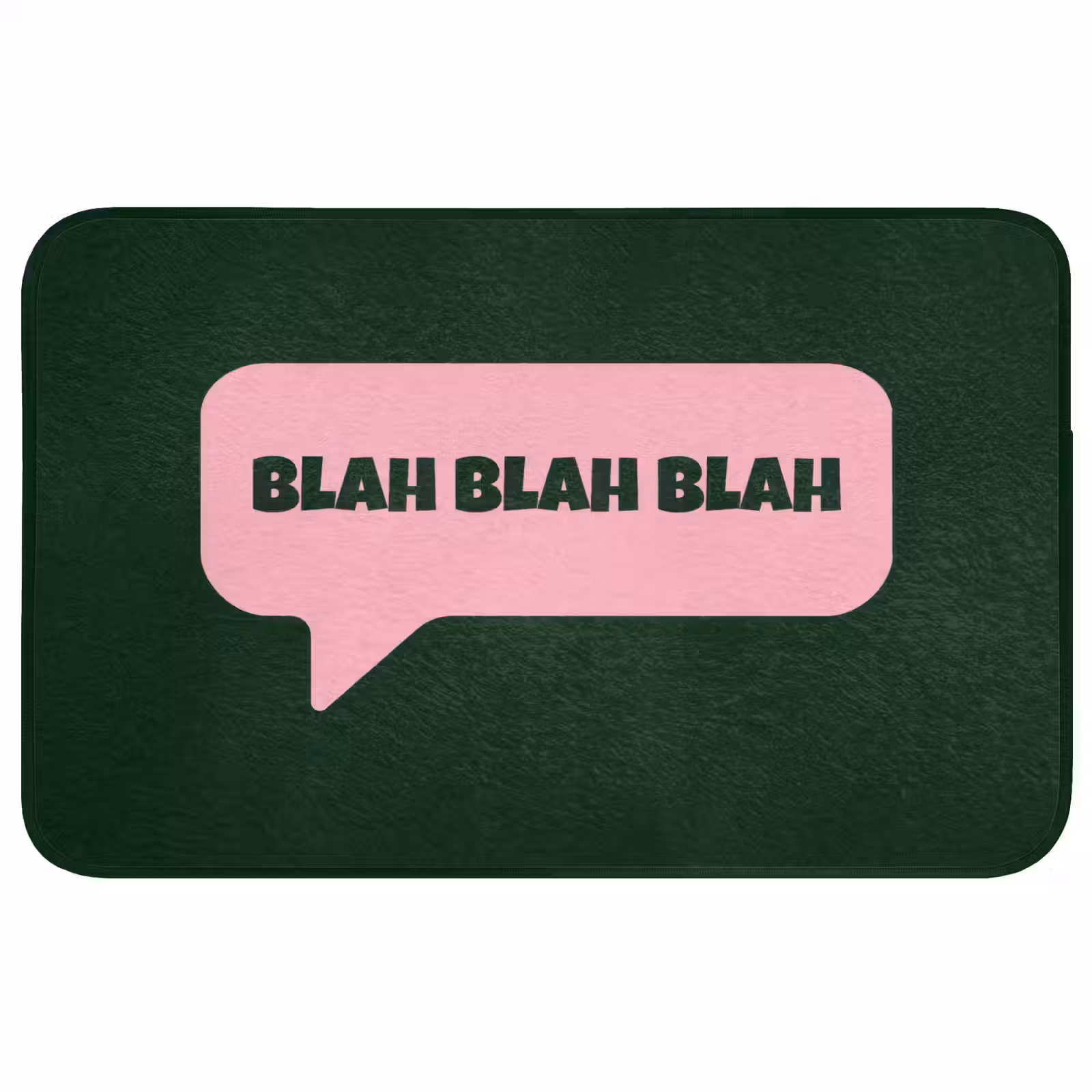 Badmat - Tekstwolk - BLAH BLAH BLAH - Roze — 1