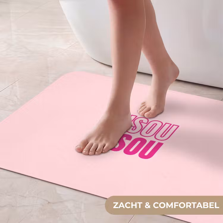 Badmat - Bisou - Roze - Minimalistisch — 5