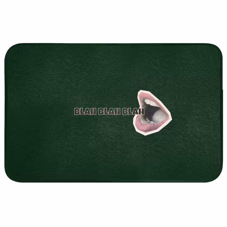 Badmat - BLAH BLAH BLAH - Mond - Groen — 1