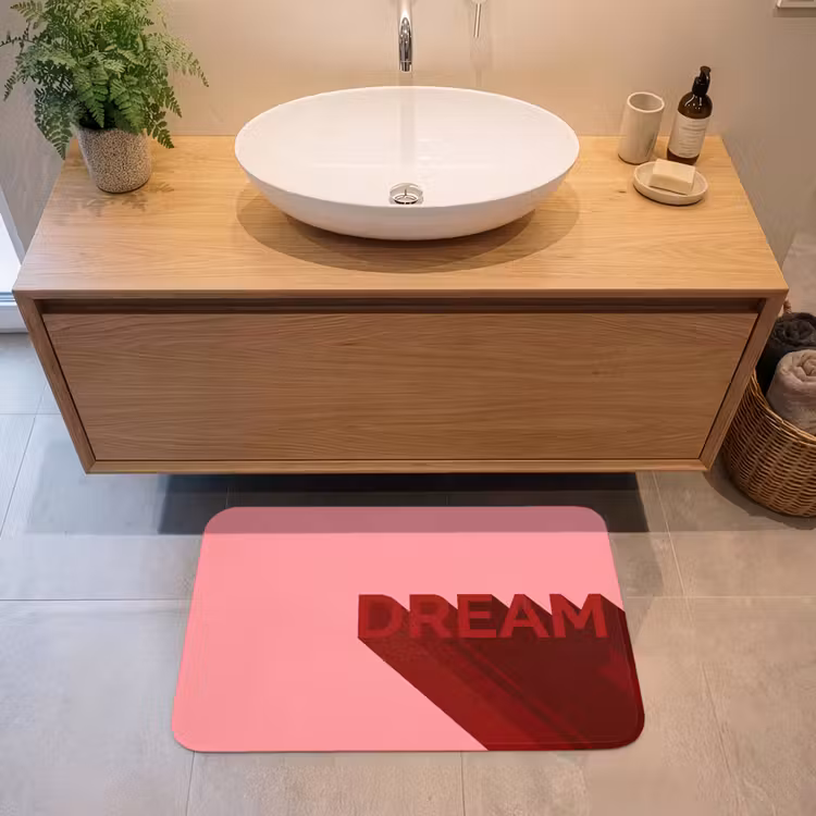 Badmat - Dream - 3D - Rood - Roze — 2