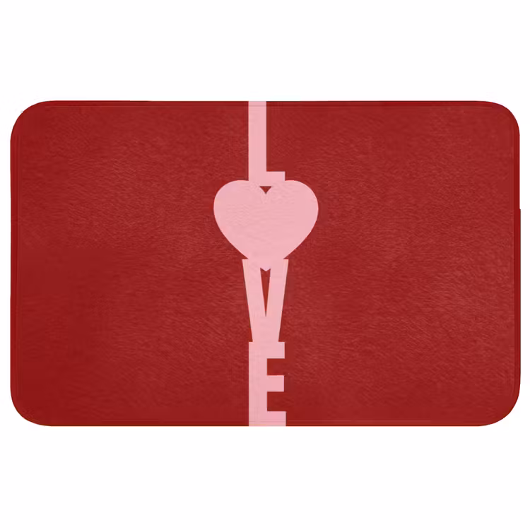 Badmat - Love - Hart - Rood — 1