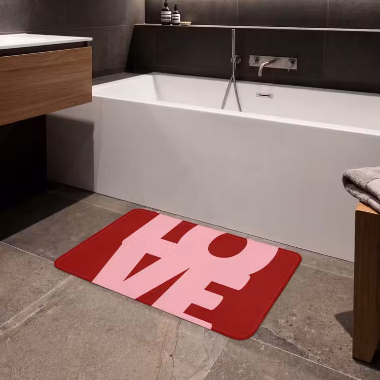 Badmat - Love - Rood - Blokletters — 4