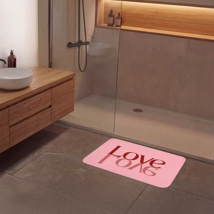 Badmat - Love - Roze - Spiegeling — 6