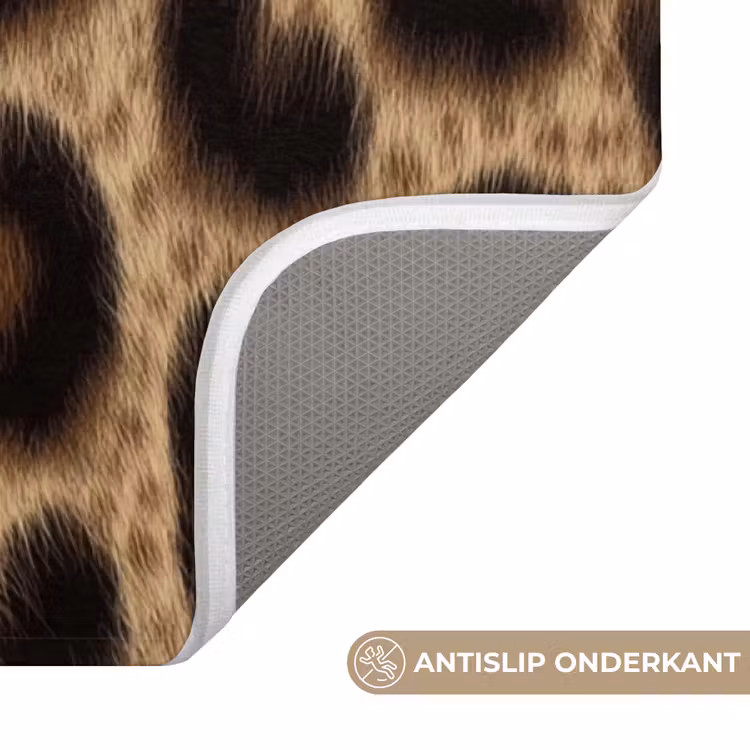 Badmat - Luipaardprint - Bruin - Courage - Sierlijk — 3