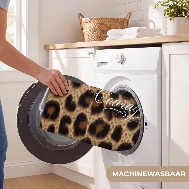 Badmat - Luipaardprint - Bruin - Courage - Sierlijk — 7