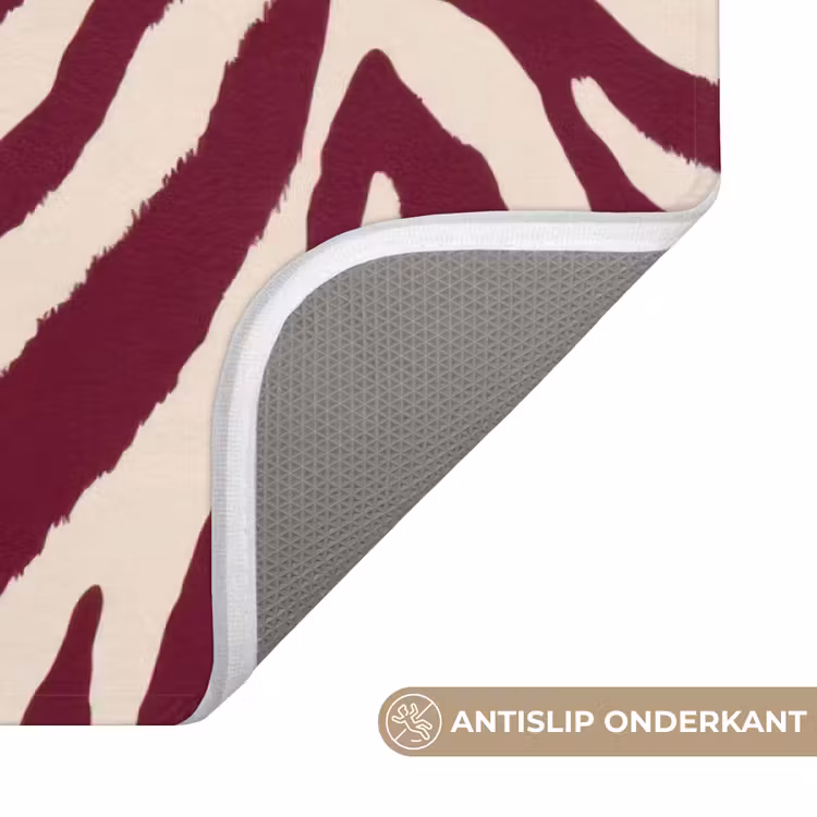 Badmat - New era - Bordeaux - Zebraprint — 3