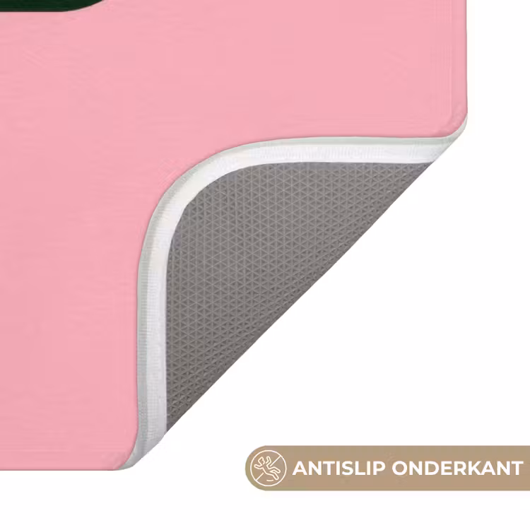 Badmat - Roze - Tekstwolk - Groen - BLAH BLAH BLAH — 3