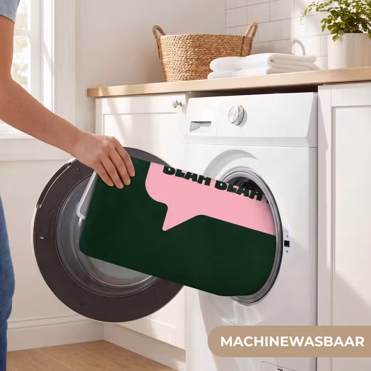 Badmat - Tekstwolk - BLAH BLAH BLAH - Roze — 7