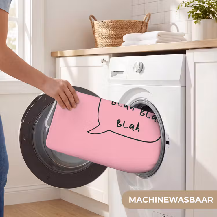 Badmat - Tekstwolkje - BLAH BLAH BLAH - Roze — 7