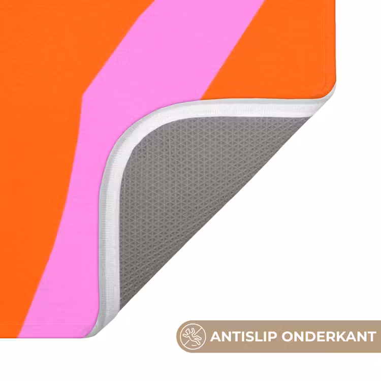 Badmat - Zebraprint - Grafisch - COOL - Oranje — 3
