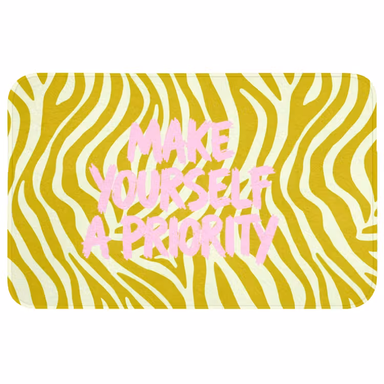 Badmat - Zebraprint - Priority - Roze — 1