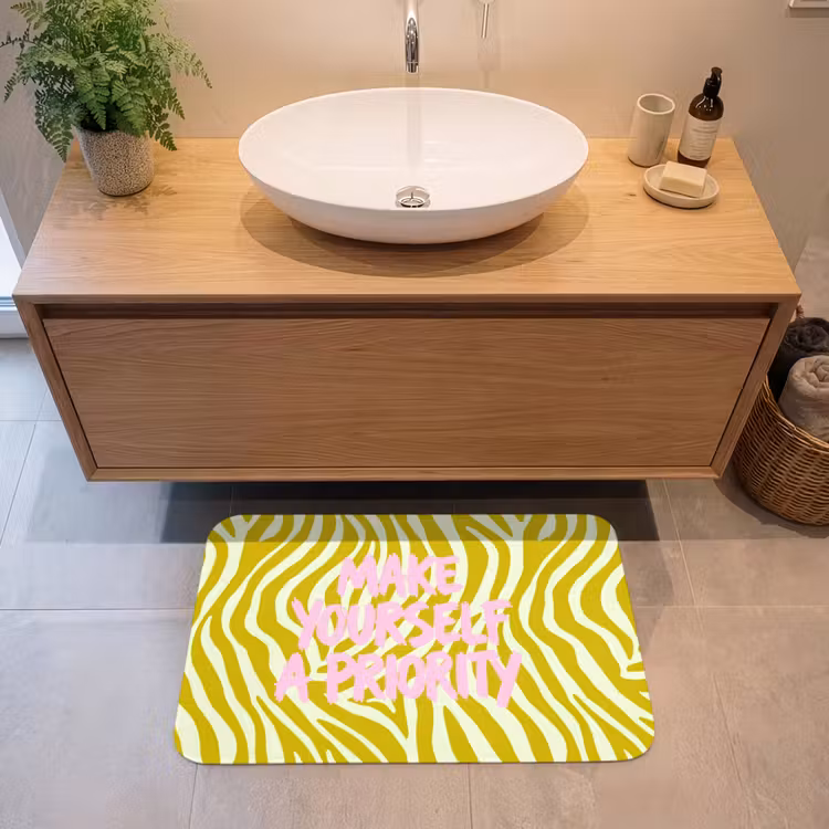 Badmat - Zebraprint - Priority - Roze — 2