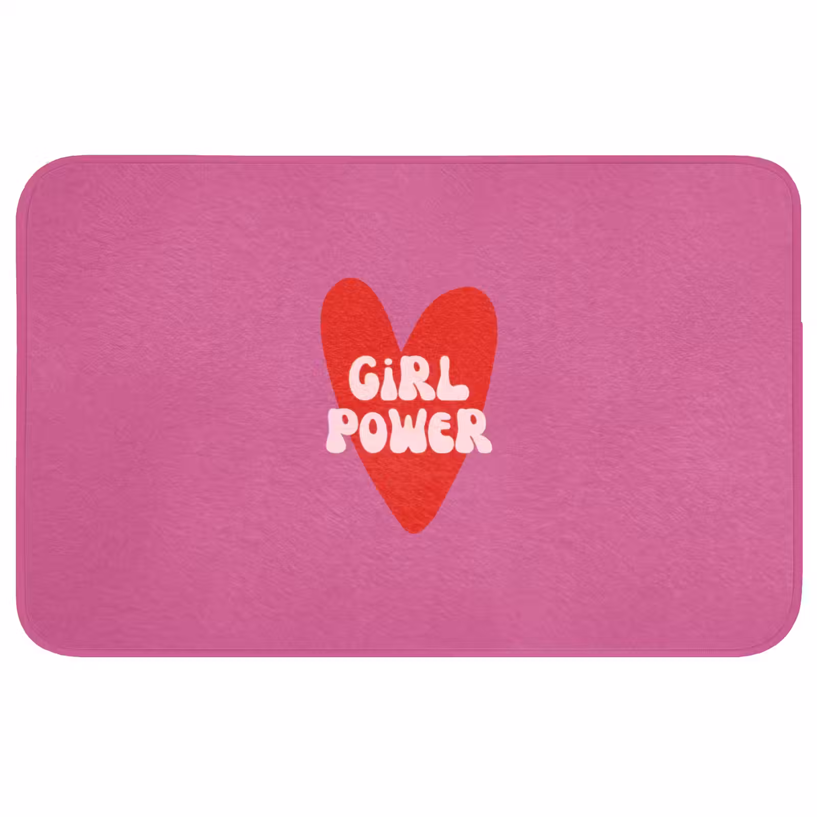Badmat - Girl power - Hart - Roze - Rood — 1