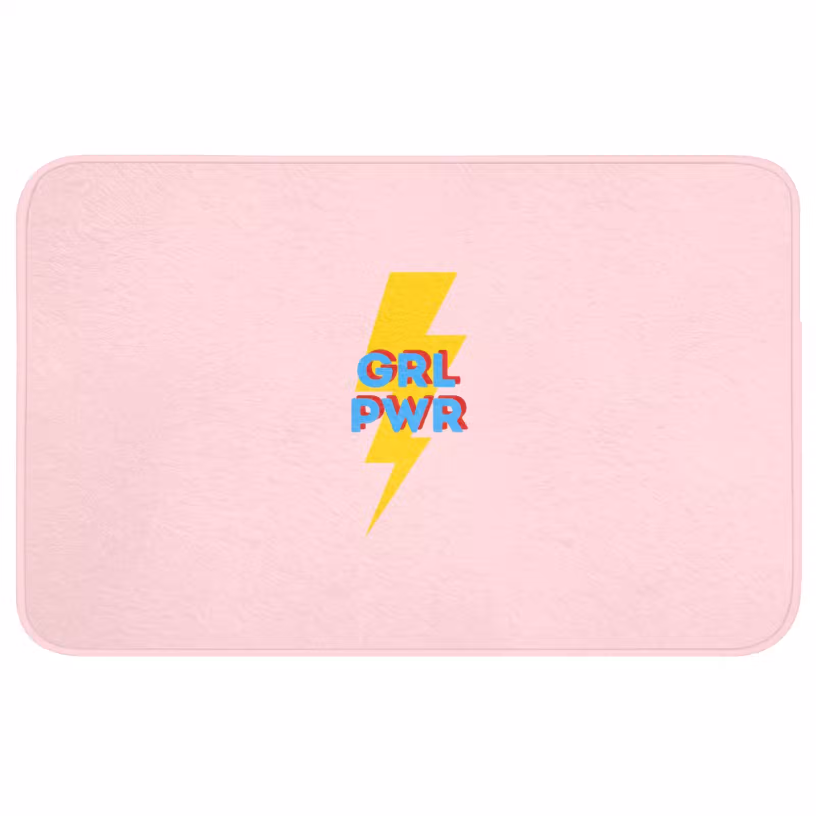 Badmat - Grl pwr - Bliksem - Roze — 1