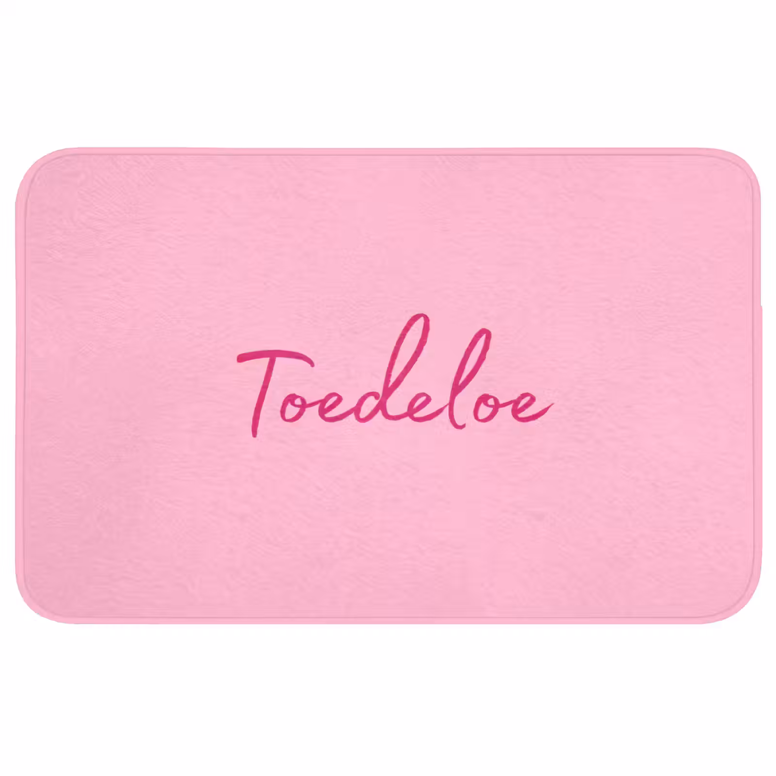 Badmat - Toedeloe - Roze - Minimalistisch — 1