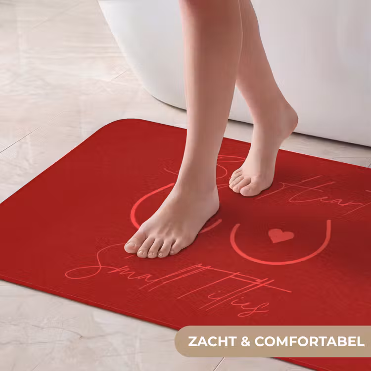 Badmat - big heart small titties - Hart - Rood — 5