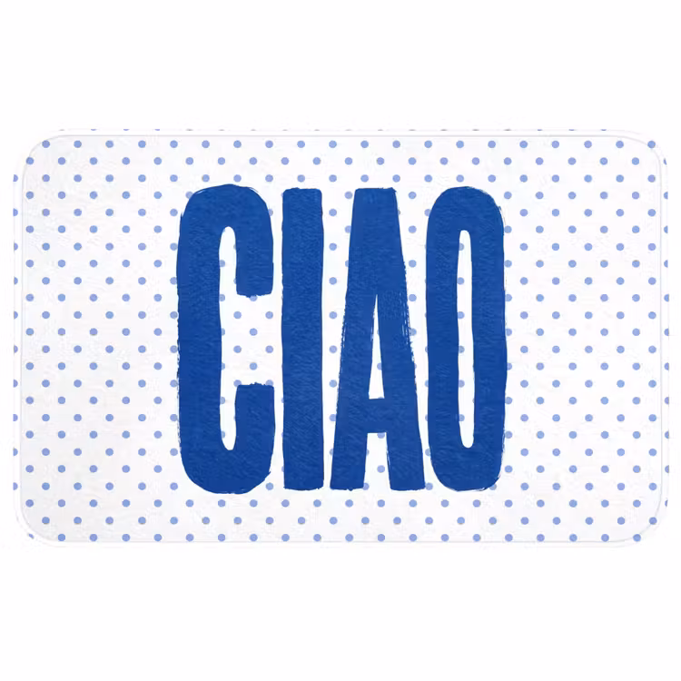 Badmat - Ciao - Blauw - Stippen — 1