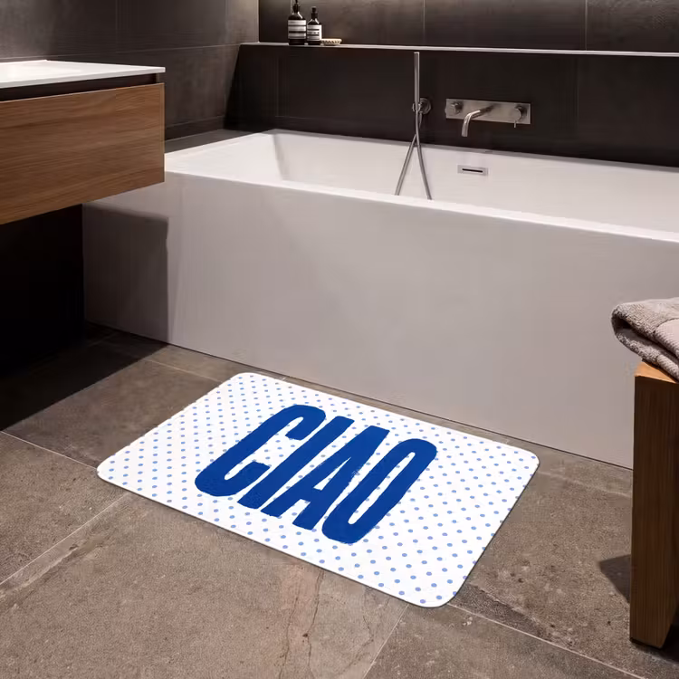Badmat - Ciao - Blauw - Stippen — 4