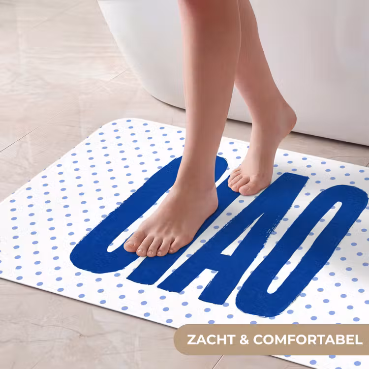 Badmat - Ciao - Blauw - Stippen — 5
