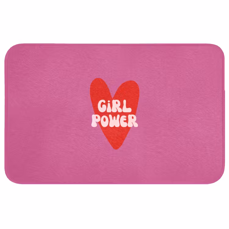 Badmat - Girl power - Hart - Roze - Rood — 1