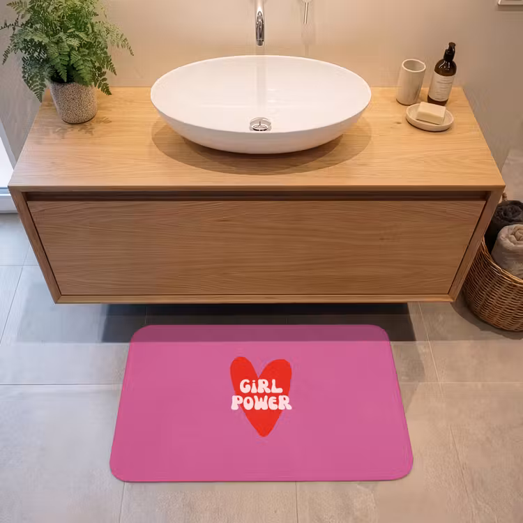 Badmat - Girl power - Hart - Roze - Rood — 2